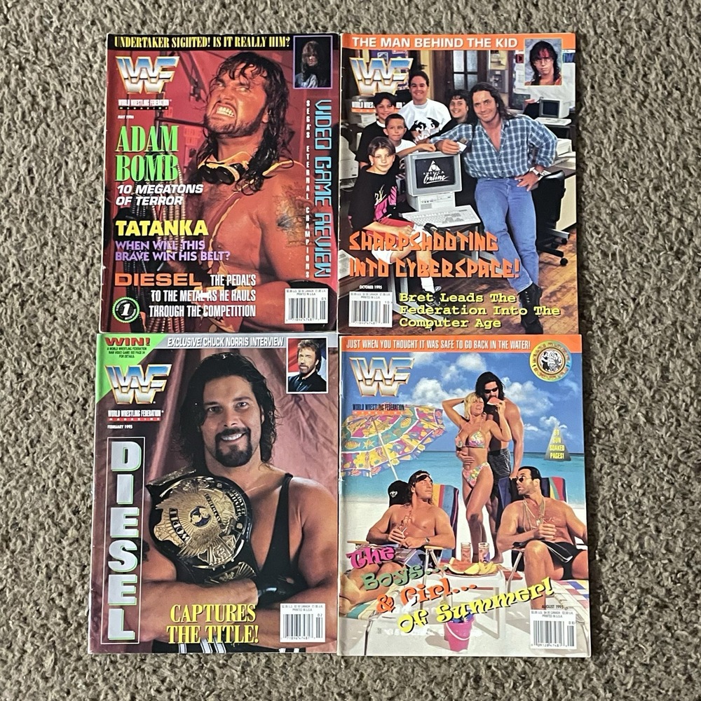 Wrestling Magazine Lot 4 WWE WWF 1997 2007 2011 2012 Stone Cold Triple H